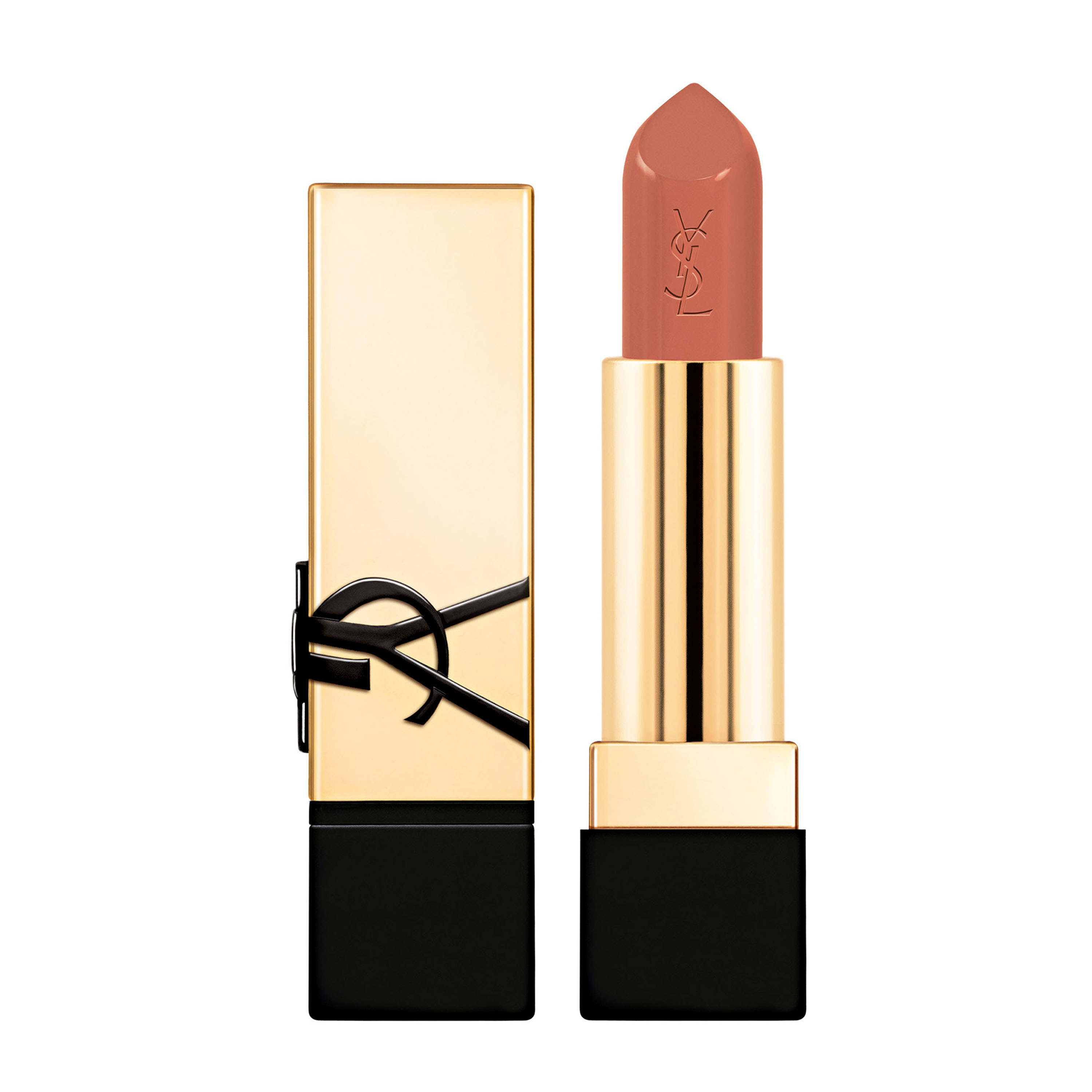 YSL Beauty Rouge Pur Couture Satin Lipstick With Ceramides Shade NM - Nu Muse Personalized Gift 48$